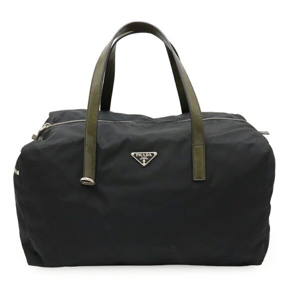 Prada Triangle Logo Mini Boston Bag - Picture 1 of 8